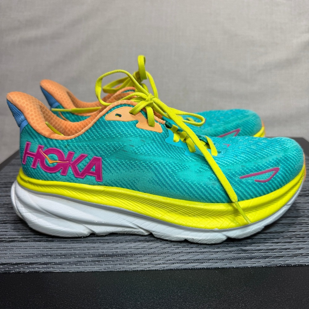 Hoka One Clifton 9 Running Shoes - Womens 8 - Cerise Primrose 1127896 CEPR - Picture 6 of 15
